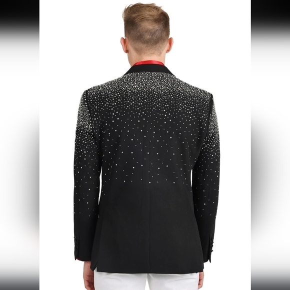 BARABAS Splendor Case Blazer, Black w/Silver Studs, XL - Picture 3 of 14